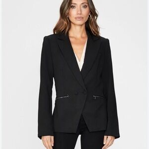 PAIGE Classic Black Suit Jacket